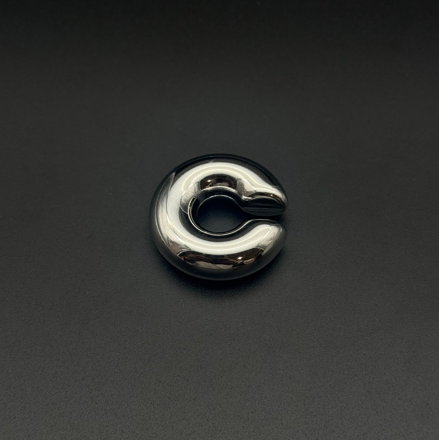 Earcuff Bombato Silver Liscio