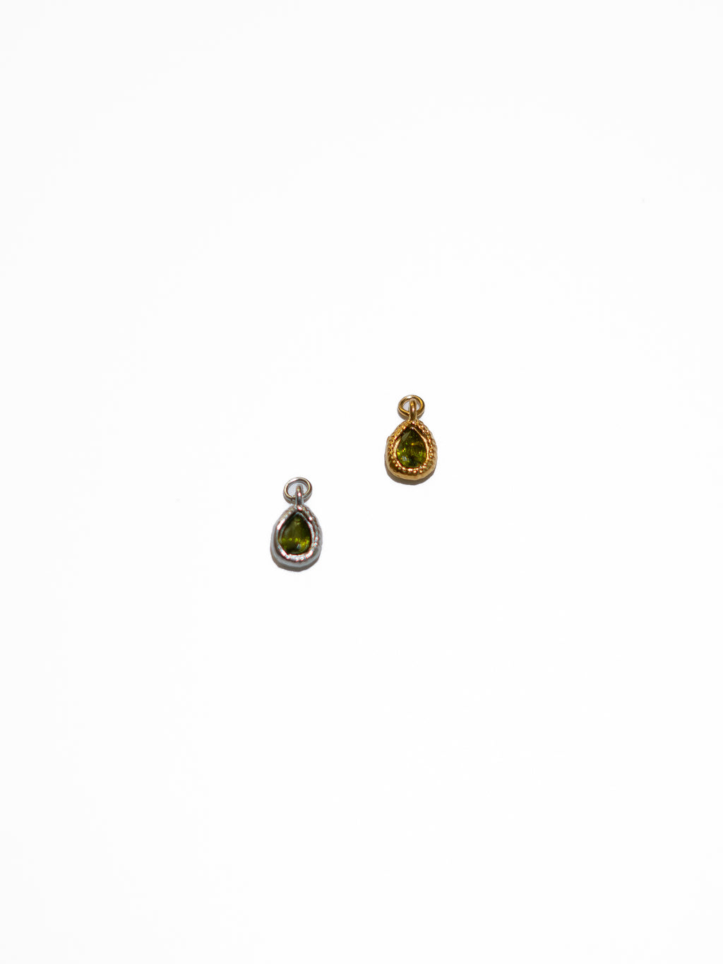 Ciondolo a Goccia con zircone verde