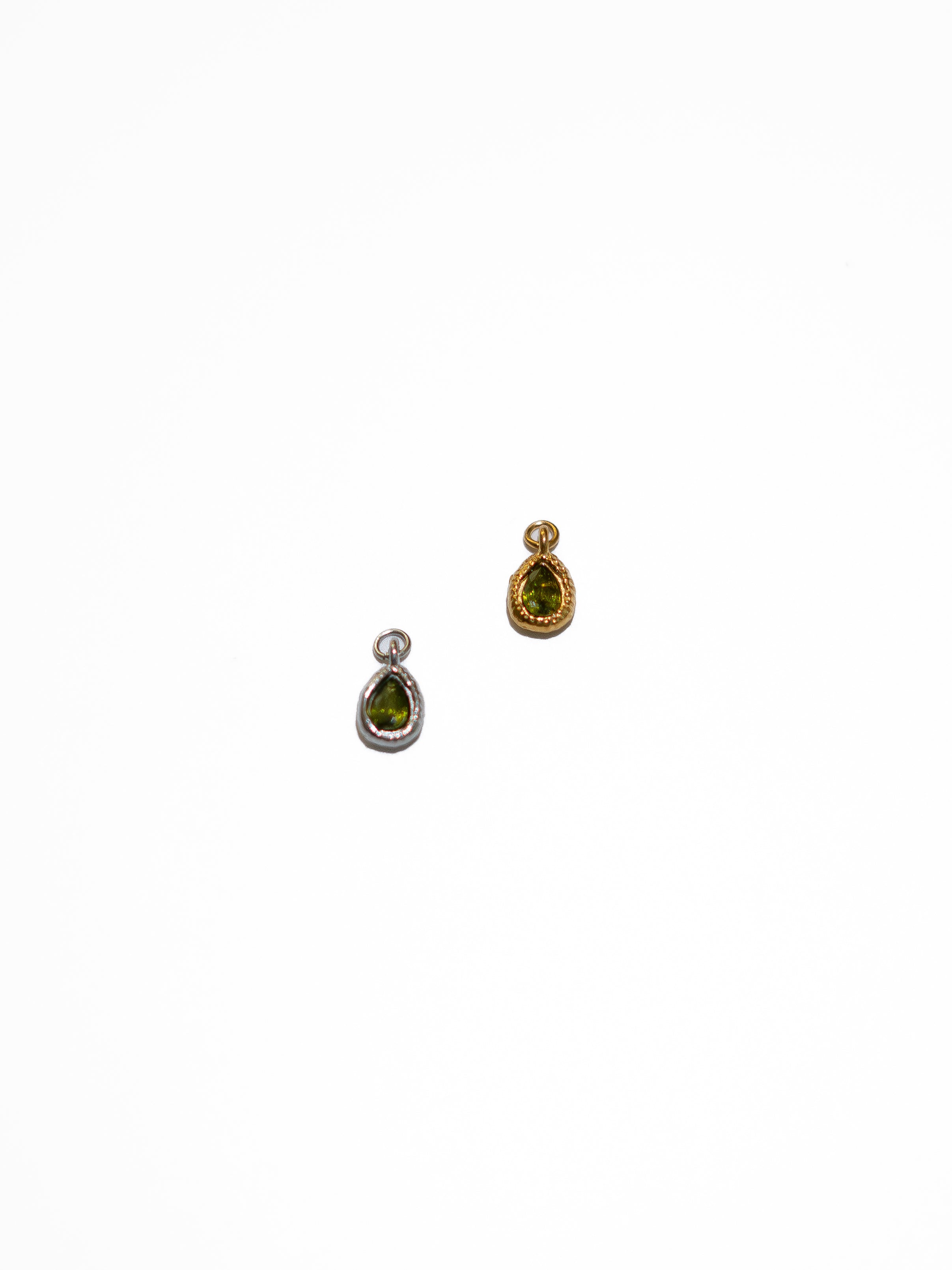 Ciondolo a Goccia con zircone verde