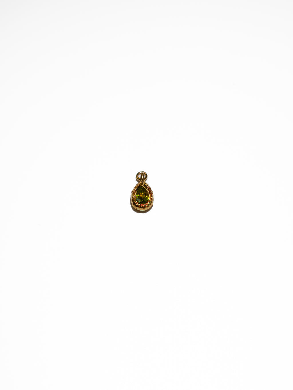 Ciondolo a Goccia con zircone verde