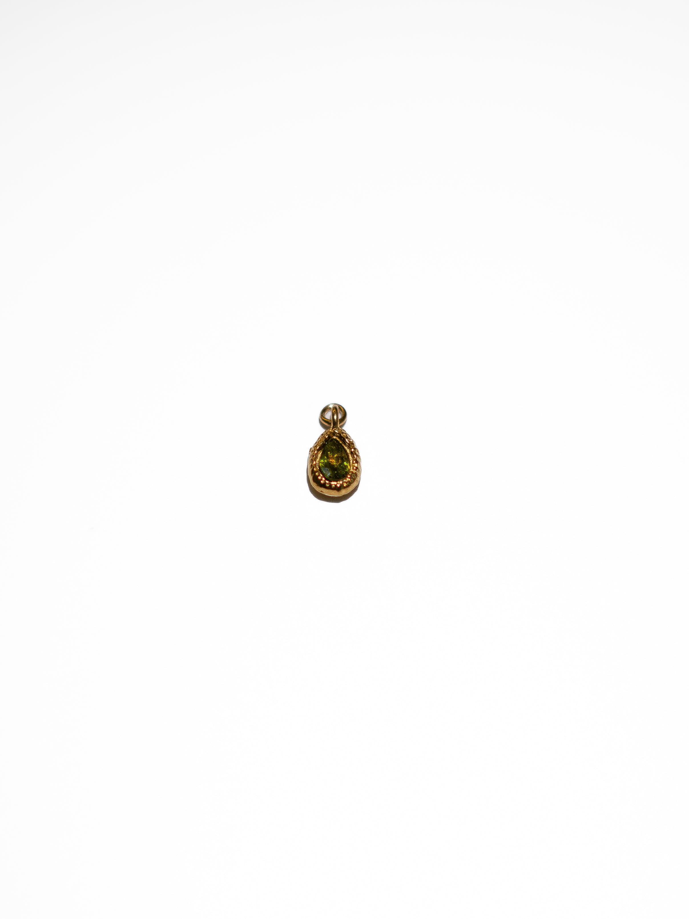 Ciondolo a Goccia con zircone verde