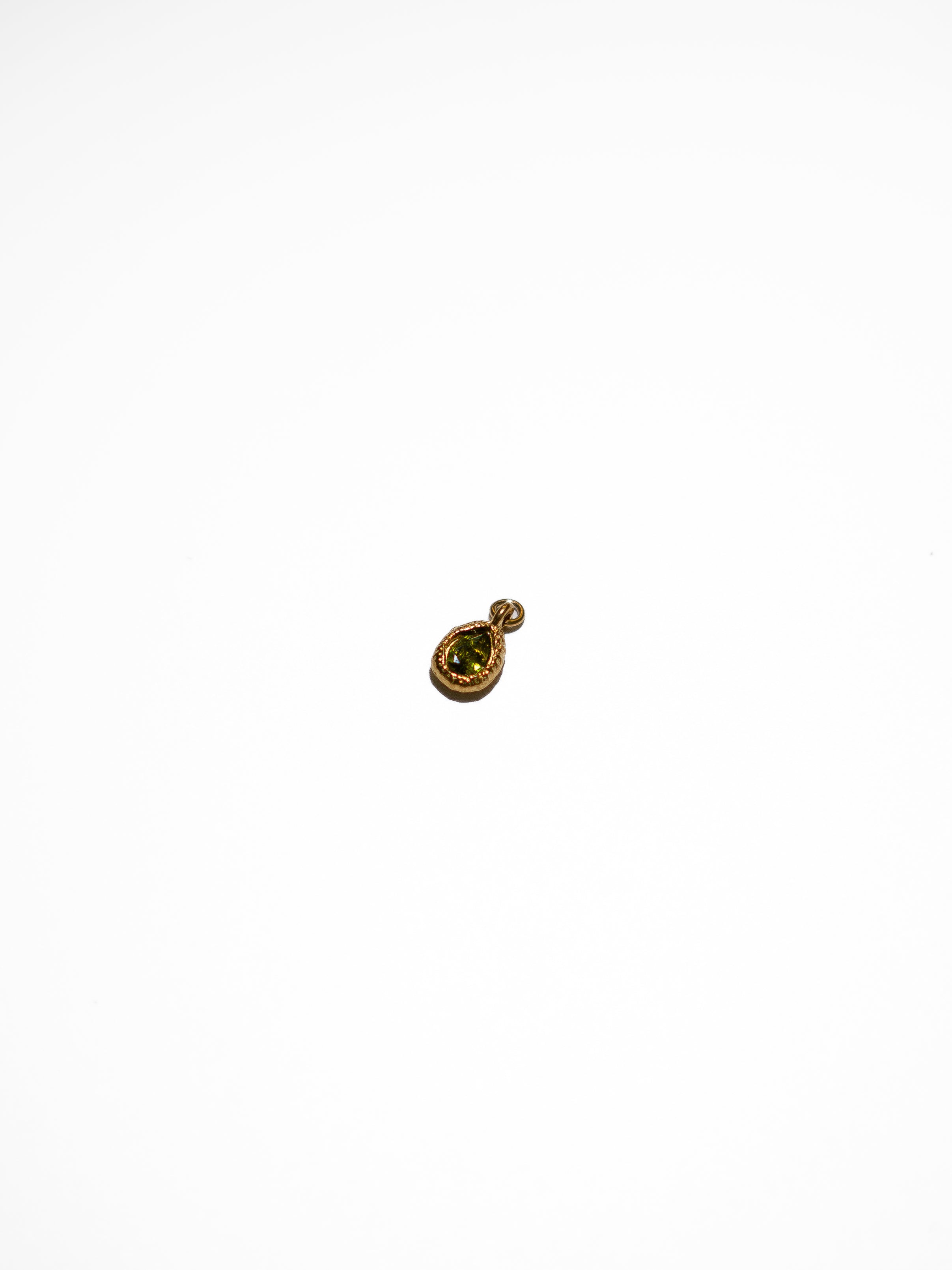 Ciondolo a Goccia con zircone verde