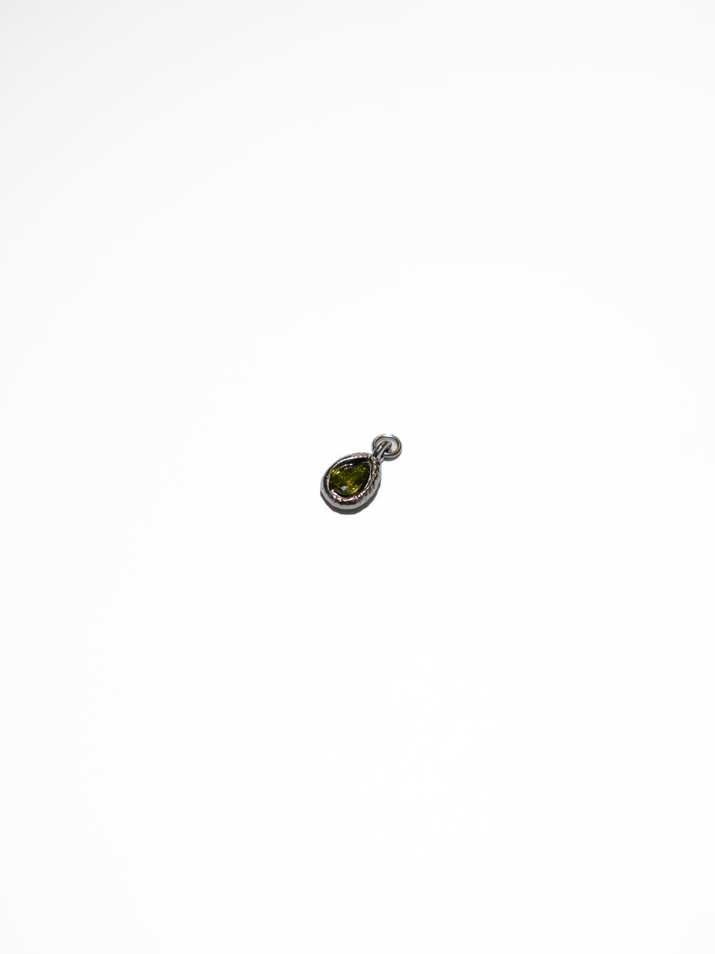 Ciondolo a Goccia con zircone verde