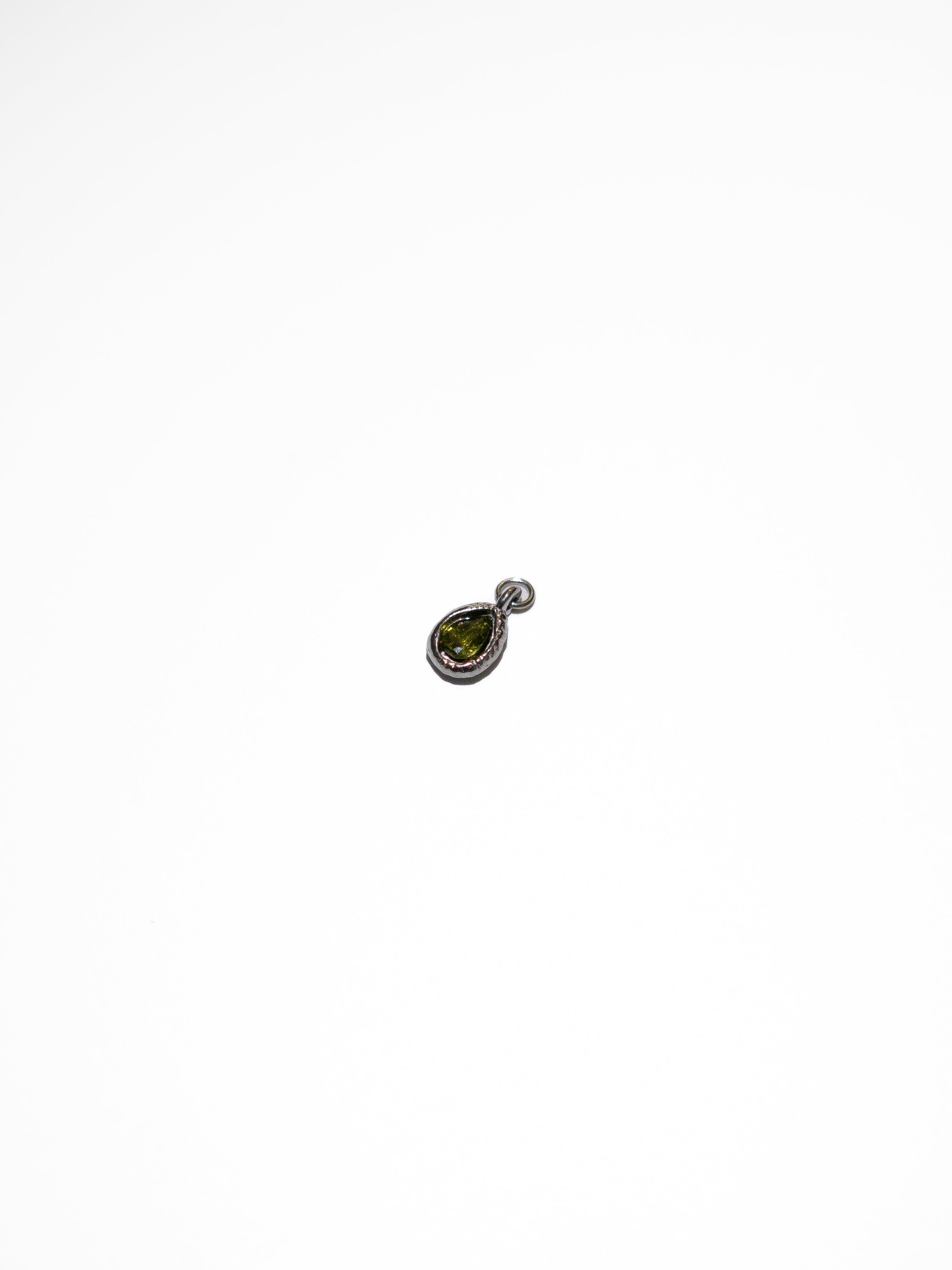 Ciondolo a Goccia con zircone verde