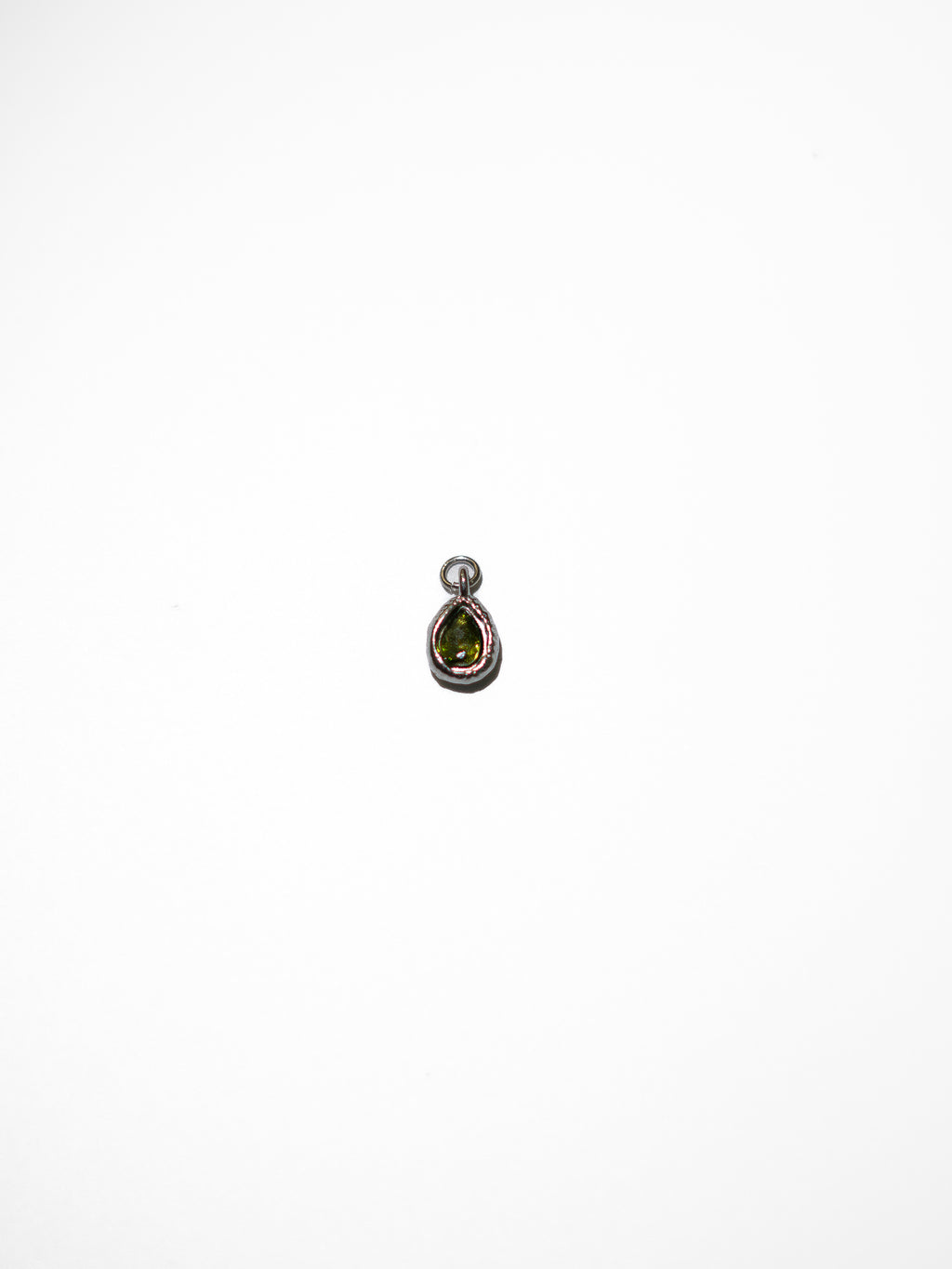 Ciondolo a Goccia con zircone verde
