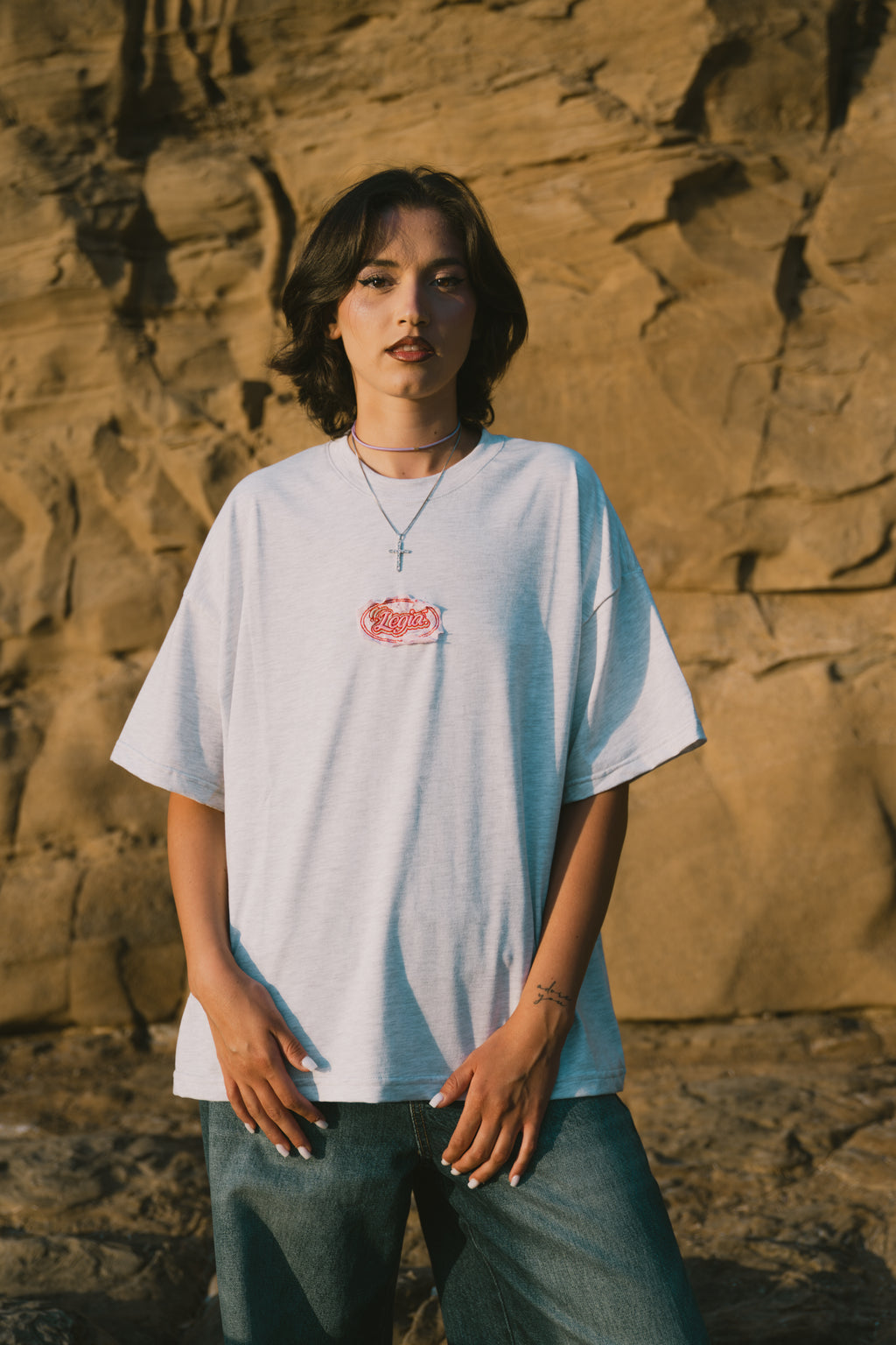 LegiáWrld BoxyOver Tee Grey