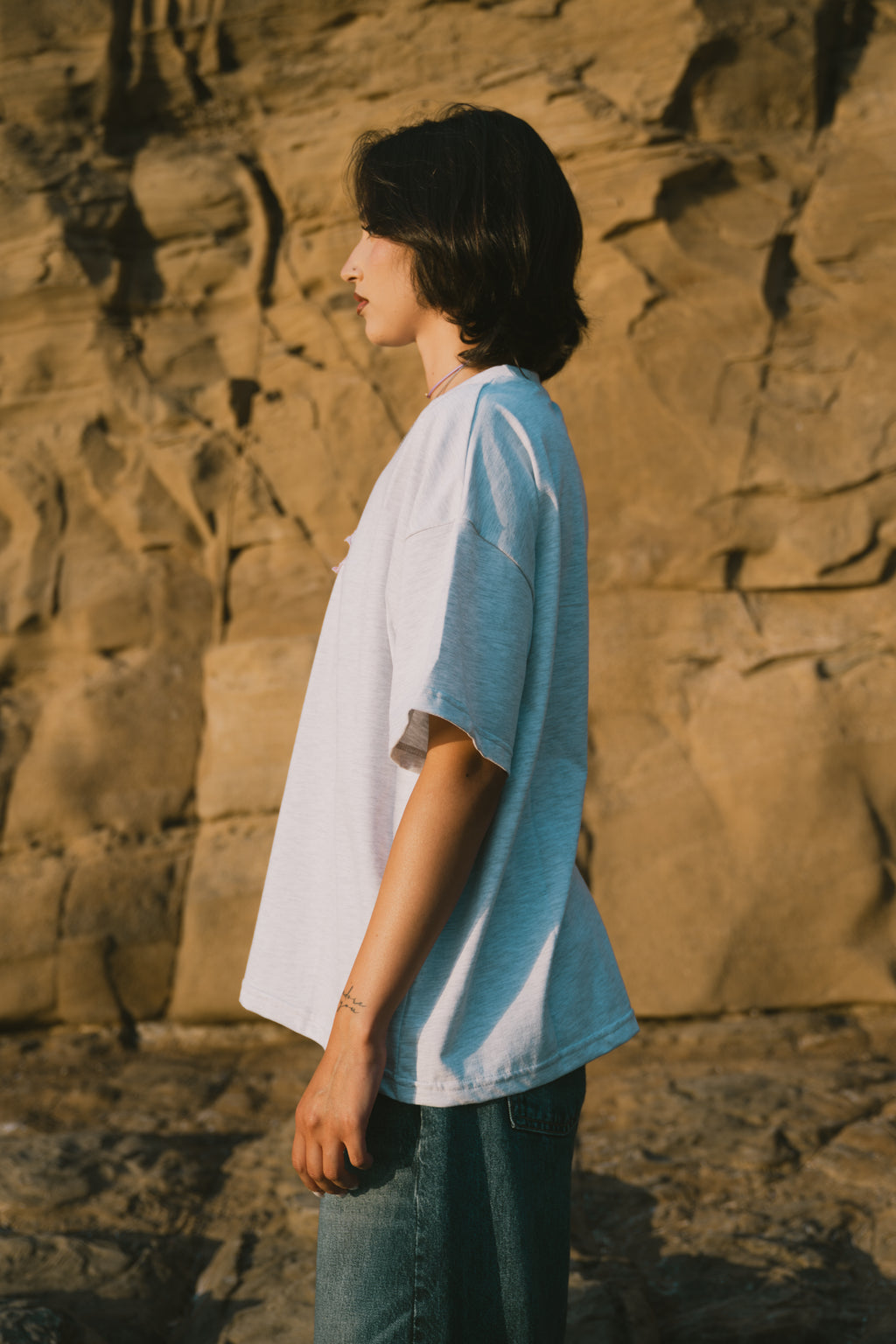 LegiáWrld BoxyOver Tee Grey