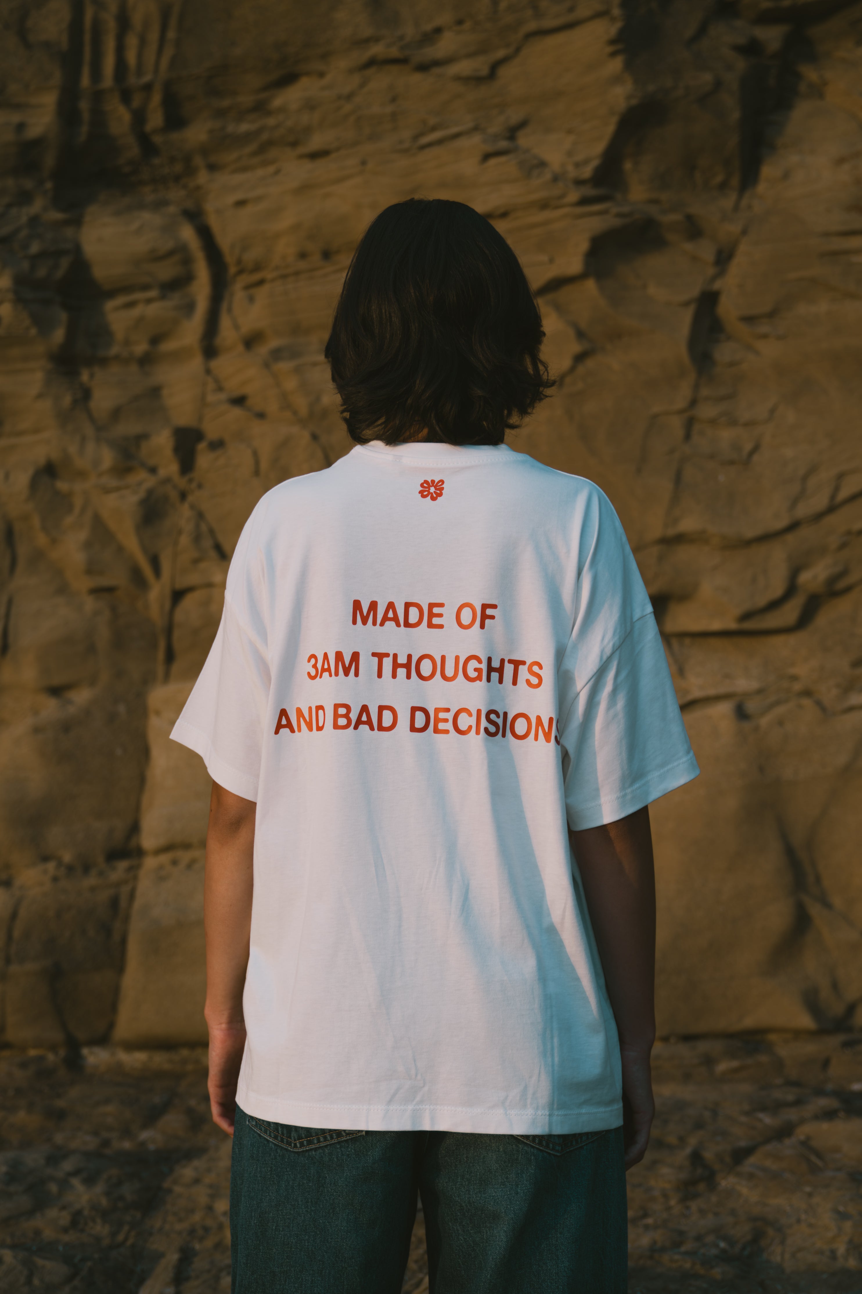 LegiáWrld 3 AM BoxyOver WH Tee