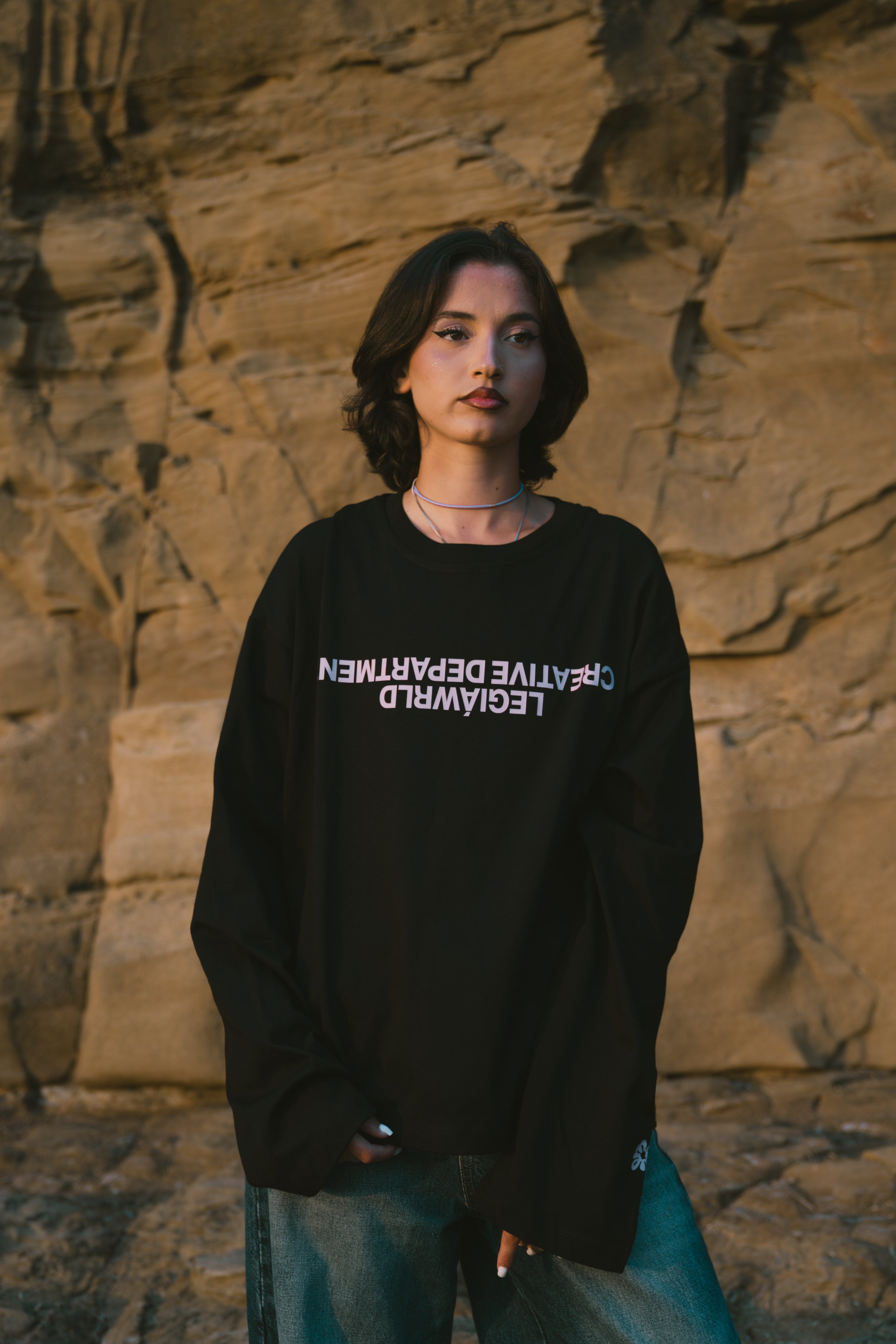 LegiáWrld Longsleeve BK tee