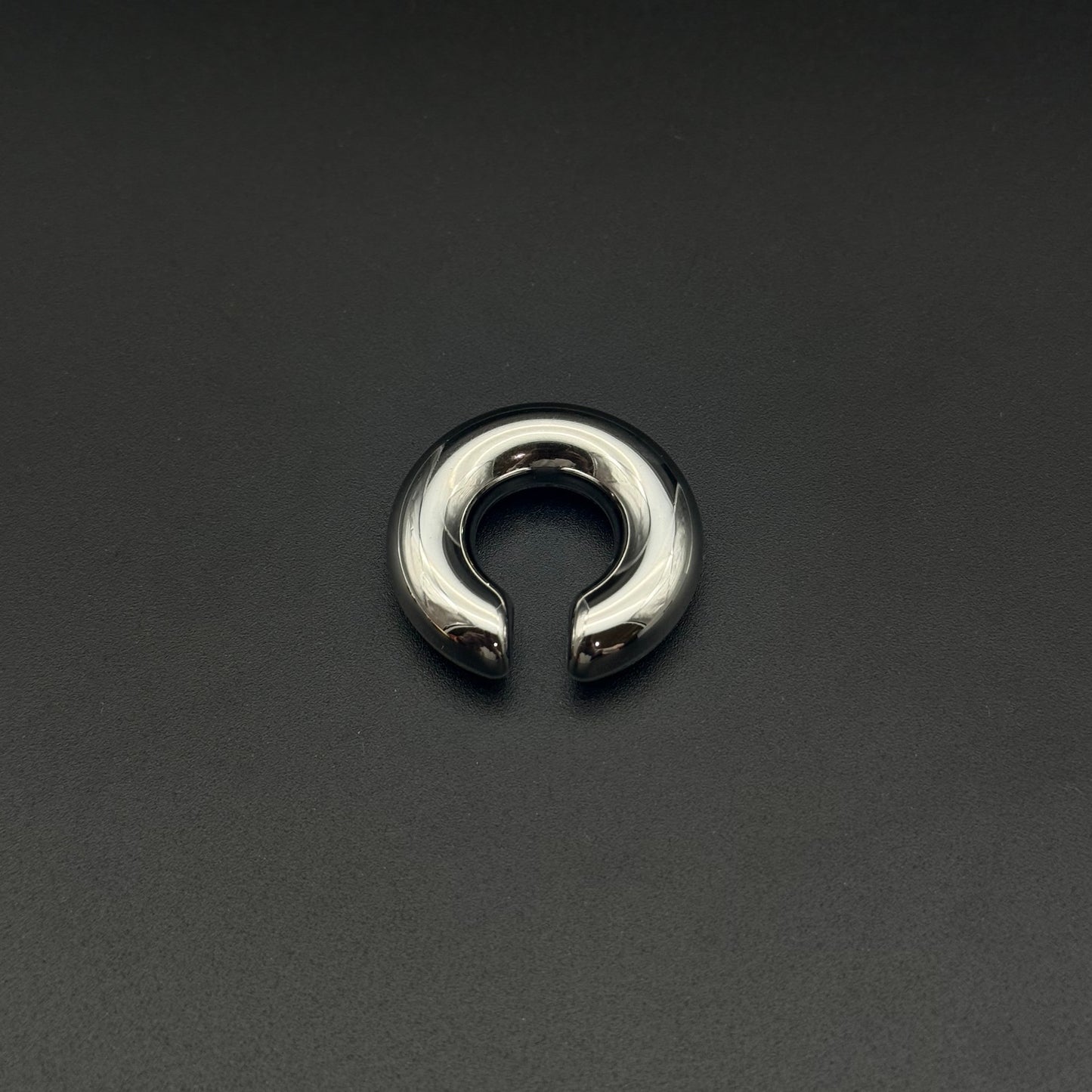 Earcuff Mid Bombato Silver Liscio