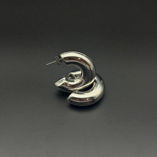Orecchini Bombati Silver