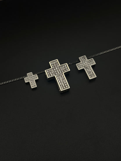 Tris Shiny Cross Necklace