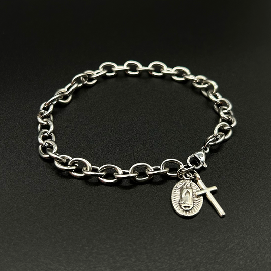 Bracciale ciondolo religioso